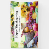 Erntedank Holiday Herbst Erntetisch Banner (Vertikal)