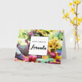 Erntedank Holiday Herbst Erntetisch Geburtstag Karte (Gelbe Blume)