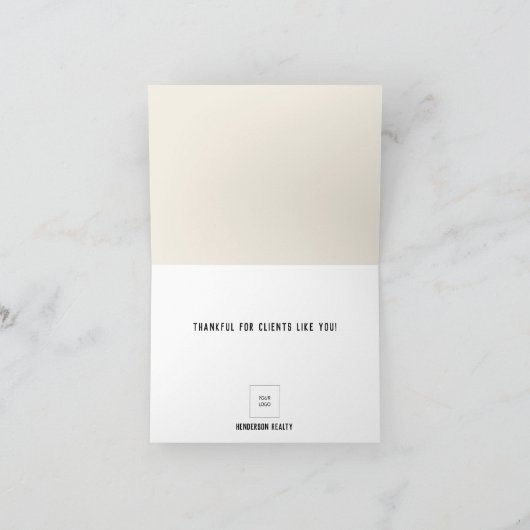 Erntedank Holiday - Kundenempfehlung Dankeskarte (Innenseite)