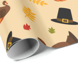 Erntedank Holiday Türkei Muster Party Packung Geschenkpapier