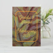 Erntedank-Holkarte - Digitale Option Feiertagskarte (Stehend Vorderseite)