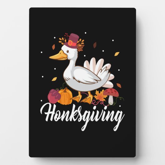 Erntedank Honksgiving Fotoplatte (Vorderseite)