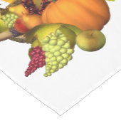 Erntedank Horn von Plenty On White Mittelgroßer Tischläufer (Ecke)