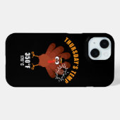 Erntedank Humor Lustiger Truthahn-Witz Case-Mate iPhone Hülle (Rückseite (Horizontal))