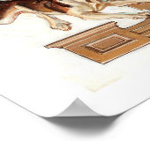 Erntedank Humors Vintag Art Poster (Ecke)