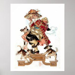 Erntedank Humors Vintag Art Poster