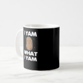 Erntedank I Yam Was ich Yam Funny Fall Classic Kaffeetasse (Vorderseite Links)