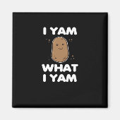 Erntedank I Yam Was ich Yam Funny Fall Classic Magnet (Vorne)