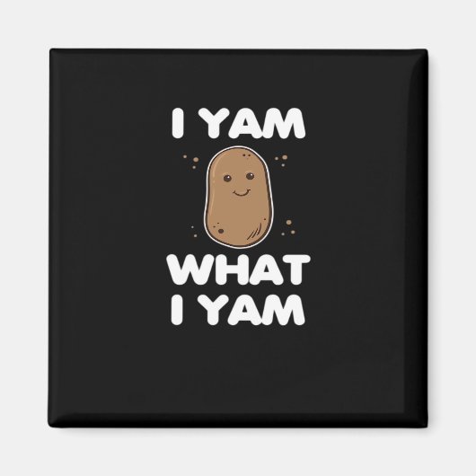 Erntedank I Yam Was ich Yam Funny Fall Classic Magnet (Vorne)