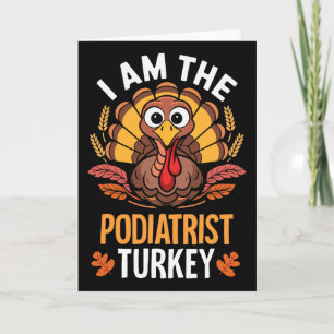 Erntedank, ich bin der Podiatriker, der die Türkei Karte