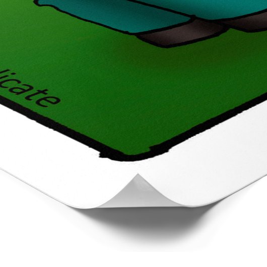 Erntedank "Ich bin mit köstlichen" Poster (Ecke)