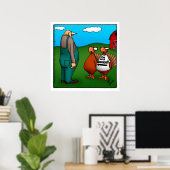 Erntedank "Ich bin mit köstlichen" Poster (Heimbüro)