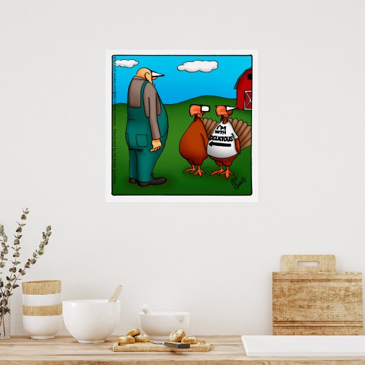 Erntedank "Ich bin mit köstlichen" Poster (Küche)