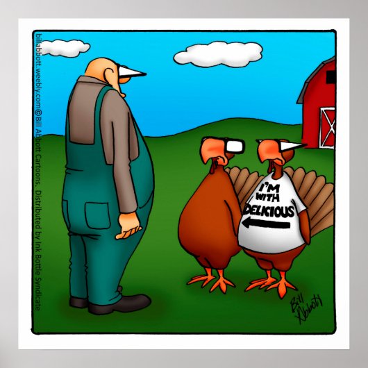 Erntedank "Ich bin mit köstlichen" Poster (Vorne)