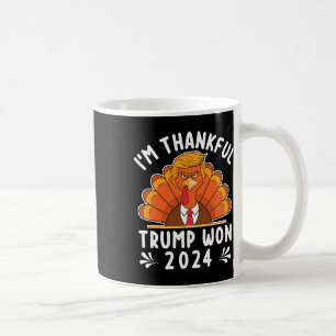 Erntedank - Ich bin Trump 2024 Men Wom dankbar Kaffeetasse