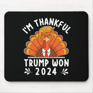 Erntedank - Ich bin Trump 2024 Men Wom dankbar Mousepad