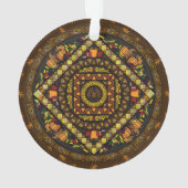 Erntedank Icons Akrylisches Ornament (Rückseite)
