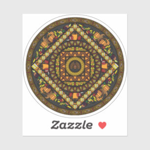 Erntedank Icons Contour Sticker