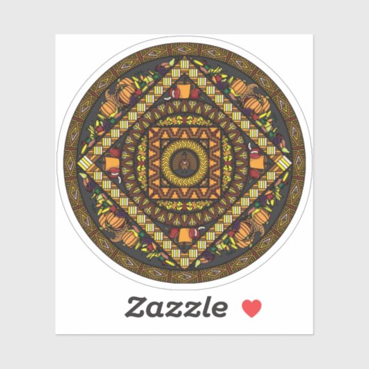 Erntedank Icons Contour Sticker (Blatt)