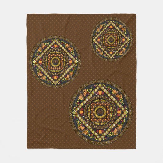 Erntedank Icons Fleece Blanket (Vorderseite)