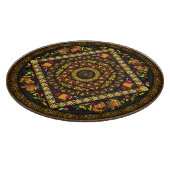 Erntedank Icons Glass Cutting Board Schneidebrett (Ecke)