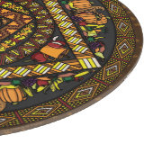 Erntedank Icons Glass Cutting Board Schneidebrett (Ecke)