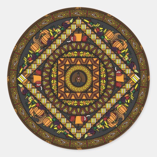 Erntedank Icons Sticker (Vorderseite)