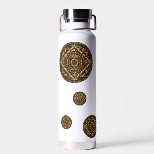 Erntedank Icons Trinkflasche (Rückseite)