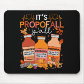 Erntedank Icu Nurse Propofol Fall Scrub Top Wom Mousepad (Vorne)