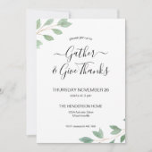 Erntedank im Grünen - Einladung (Vorderseite)