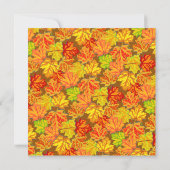 Erntedank im Herbst Abendessen Party Einladung (Rückseite)