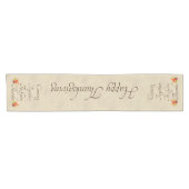 Erntedank im Herbst dank Burlap-Image Kurzer Tischläufer (Horizontal)