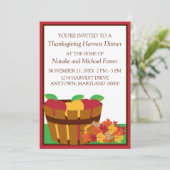 Erntedank im Herbst Einladung (Stehend Vorderseite)