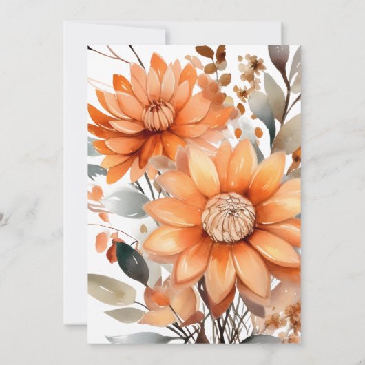 Erntedank im Herbst Einladung (Rückseite)