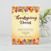 Erntedank im Herbst Einladung (Stehend Vorderseite)