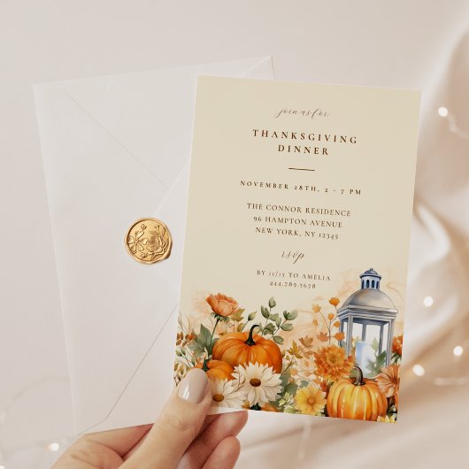 Erntedank im Herbst Einladung