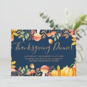 Erntedank im Herbst Einladung (Stehend Vorderseite)