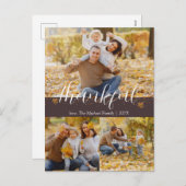 Erntedank im Herbst | FotoCollage Feiertagspostkarte (Vorne/Hinten)