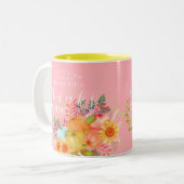 Erntedank im Herbst rosa Zweifarbige Tasse (Vorderseite Links)