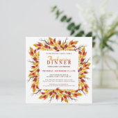 Erntedank im Wasserfall Einladung (Stehend Vorderseite)