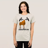 Erntedank in aktuelles Jahr Tri-Blend Shirt (Vorderseite voll)