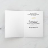 Erntedank in allem gibt Dank Sonnenblumen Karte (Innenseite)