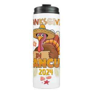 Erntedank in Cancun Tropical Holiday Thermosbecher