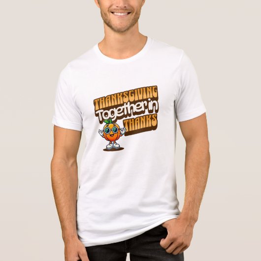 Erntedank in Dankbarkeit Tri-Blend Shirt (Vorderseite)