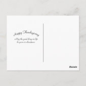 Erntedank in der Türkei Zeichnend Bauernhof Postkarte (Rückseite)