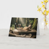 Erntedank in einem Wald Karte (Gelbe Blume)