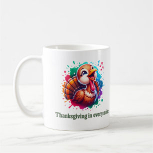 Erntedank in jeder Anmerkung Kaffeetasse