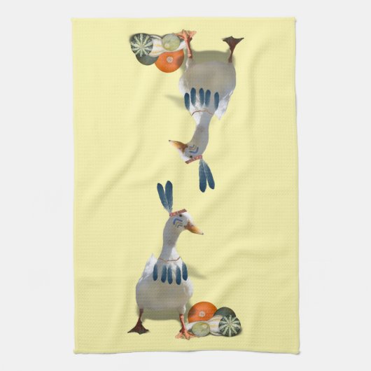 Erntedank Indian Duck Geschirrtuch (Vertikal)