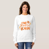 Erntedank inspiriert Typografie Sweatshirt (Vorne ganz)