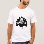 Erntedank inspiriert Typografie T-Shirt (Vorderseite)
